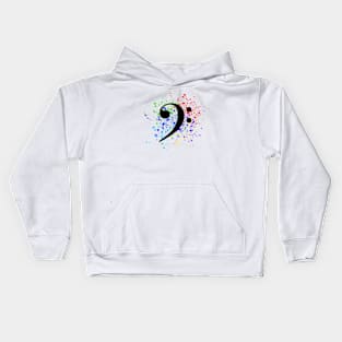 Make Art Not Content - Bass Clef Kids Hoodie